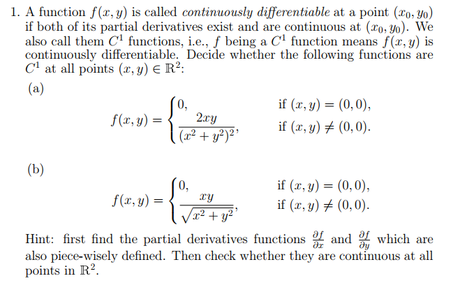 Solved A Function Fx Y Is Called Continuously 2248