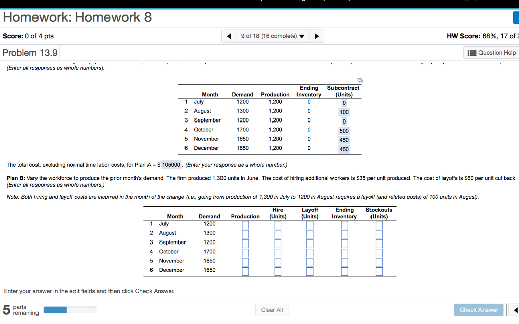 Solved Homework: Homework 8 Score: 0 of 4 pts Problem 13.9 9 | Chegg.com