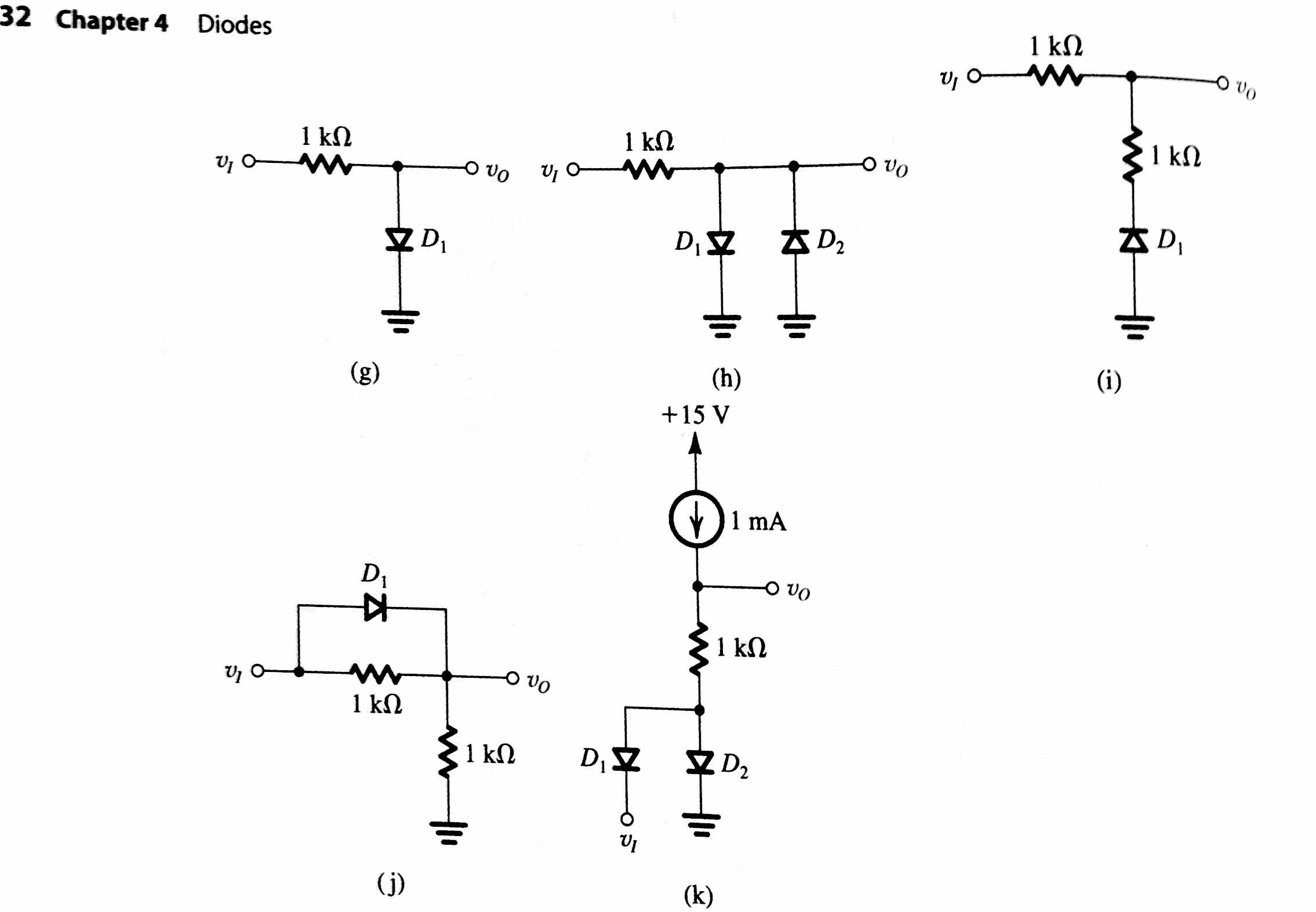 Solved In each of the idealdiode circuits shown, v1 is a