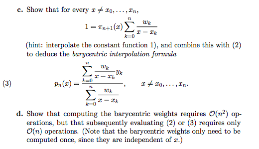 Problem 2. Recall that the interpolating polynomial, | Chegg.com