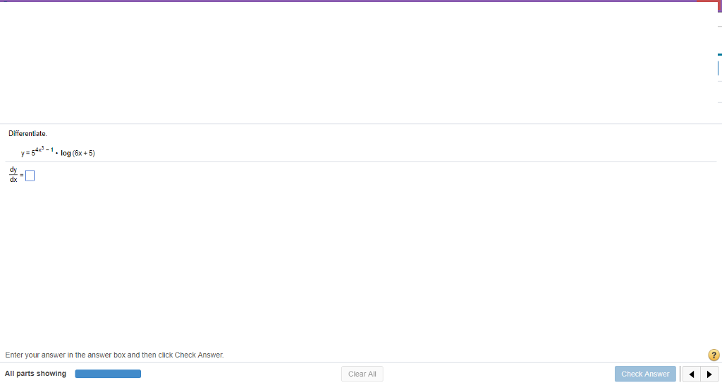 solved-differentiate-y-54r-1-log-6x-5-dy-dx-enter-your-chegg