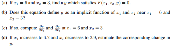 Solved : Consider the function F(x1, x2, y) = x²1 − x²2 + | Chegg.com