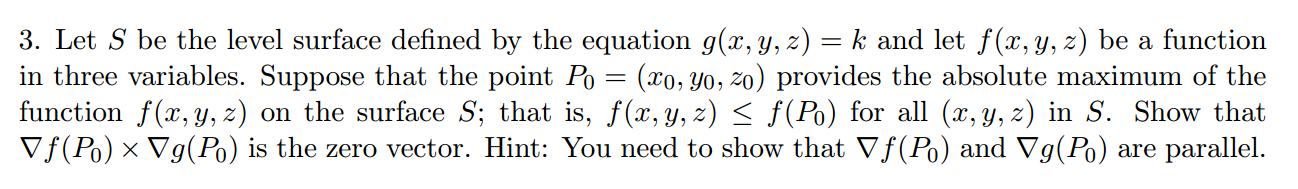 Solved Let S be the level surface defined by the equation | Chegg.com