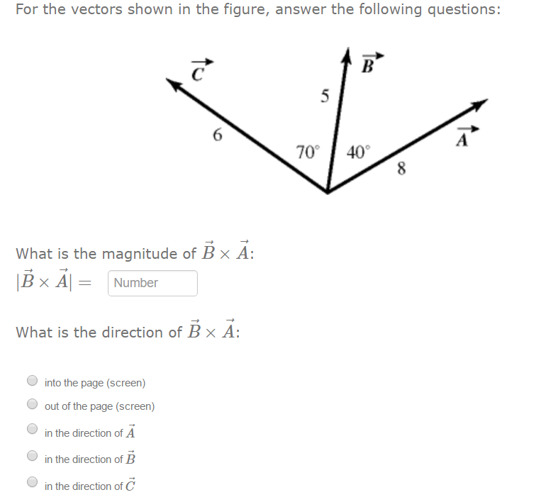 Solved For The Vectors Shown In The Figure, Answer The | Chegg.com