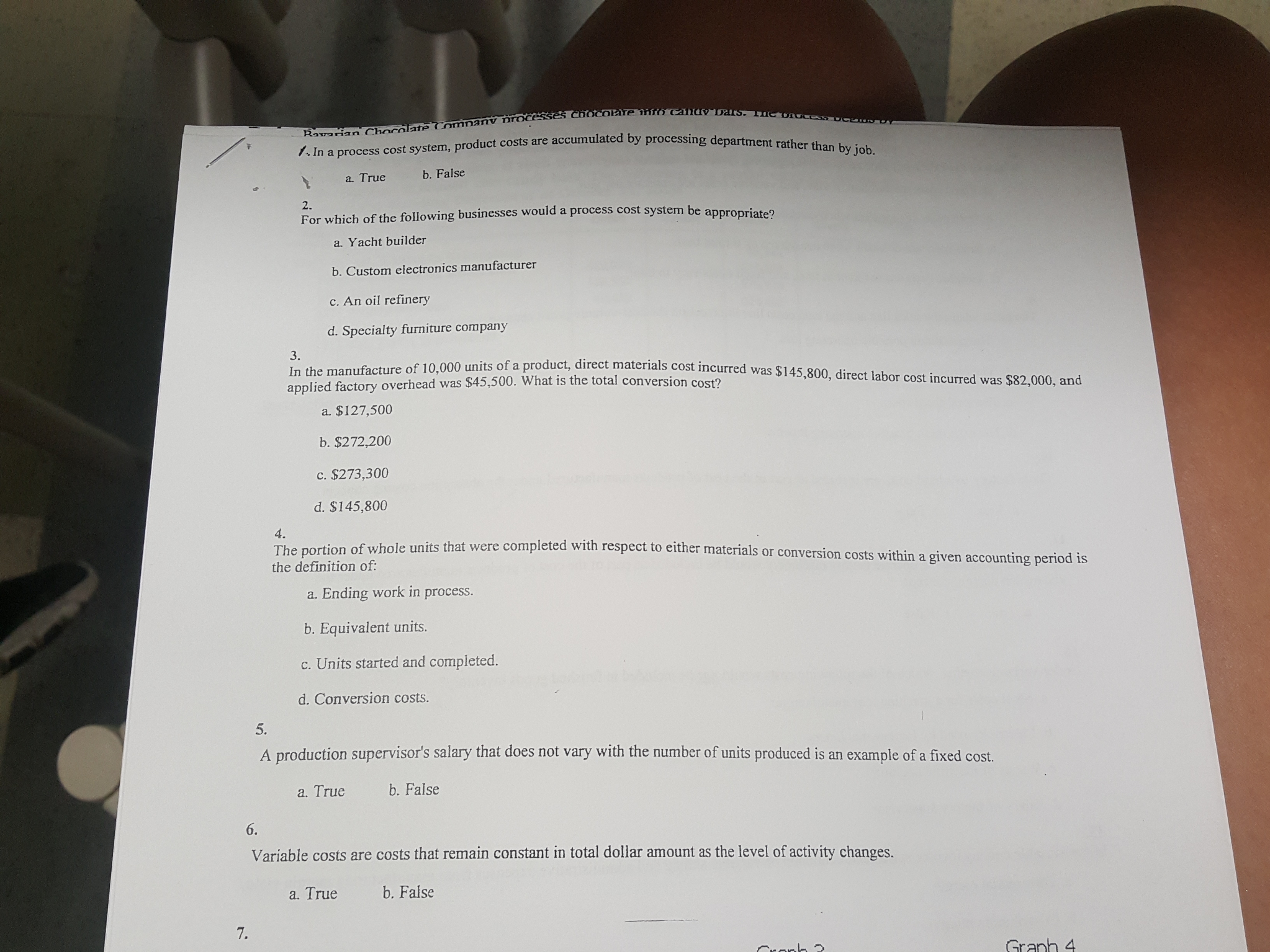 Solved In a process cost system, product costs are