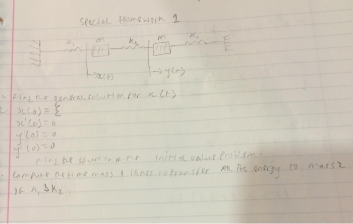 Solved Differential Equations Help Chegg