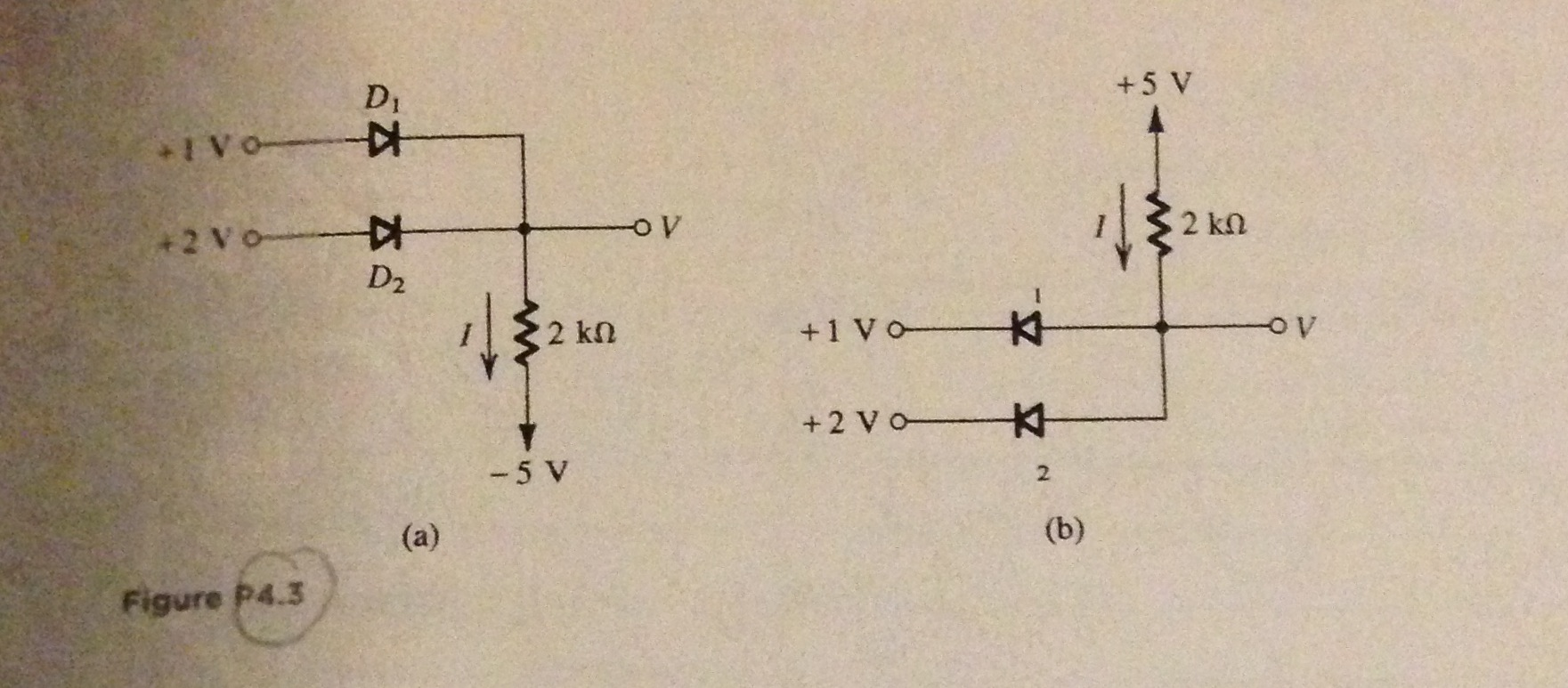 Solved Figure P4.3 : For The Circuits Shown In Figure4.3 | Chegg.com