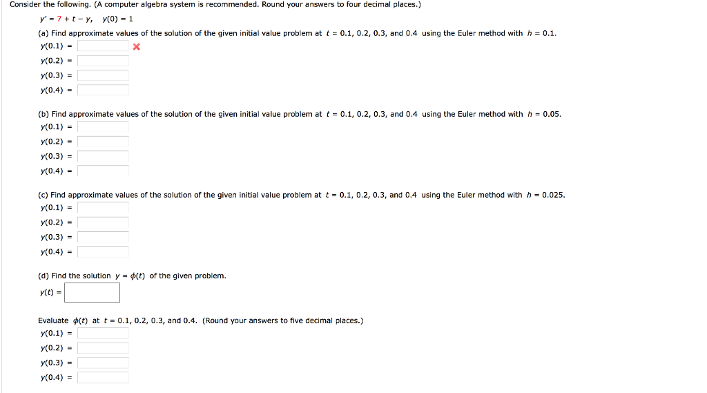 Solved Consider the following. (A computer algebra system is | Chegg.com