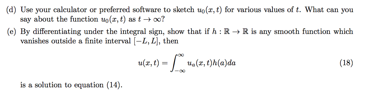 Solved Consider the 1D heat equation on an infinite domain: | Chegg.com