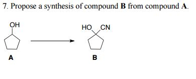 Solved Propose A Synthesis Of Compound B From Compound A. | Chegg.com