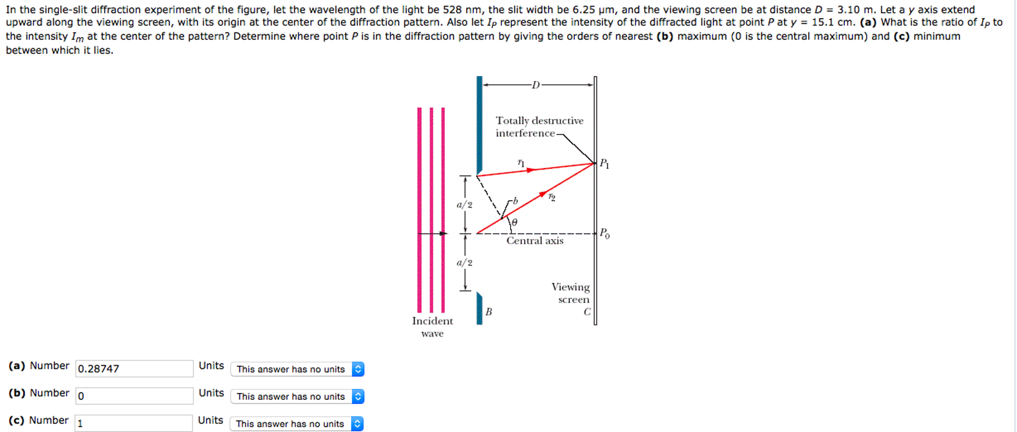 in a single slit diffraction experiment the width