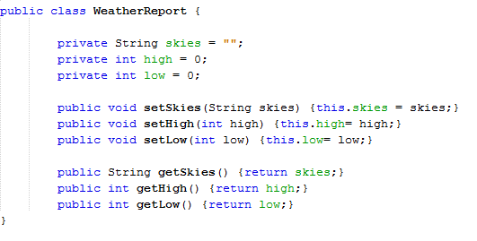Solved There are 8 methods in the class code given below. | Chegg.com