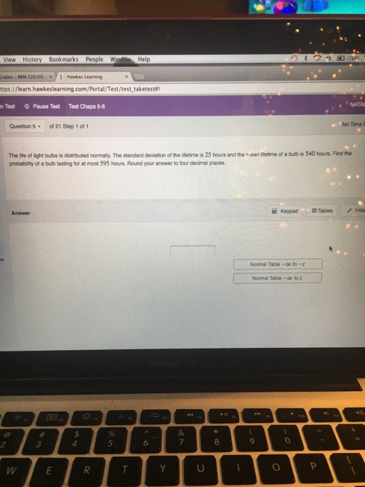 Solved The life of light bulbs is distributed normally. The