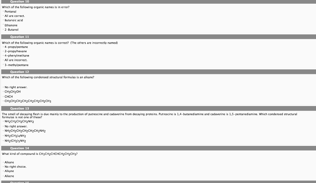 Solved Question 18 Which of the following compounds is a | Chegg.com
