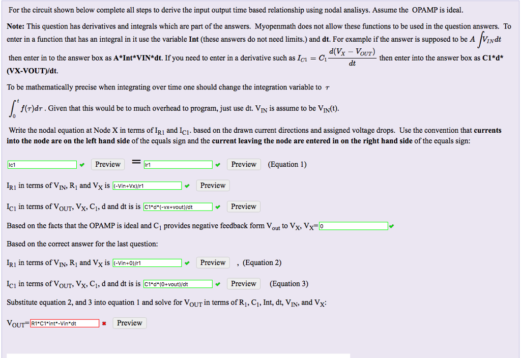 Solved For the circuit shown below complete all steps to | Chegg.com