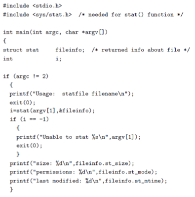 Solved The following code prints the permission as number. | Chegg.com