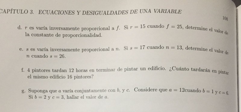 Solved 2. Resuelva Los Siguientes Ejercicios De Variaciones: | Chegg.com