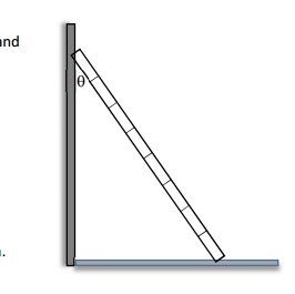 Solved The sketch shows a ladder leaning on a wall. There is | Chegg.com