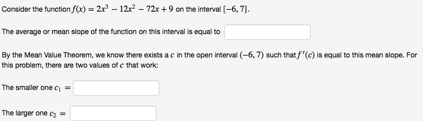 Solved Consider the function f(x) = 2x^3 = 12x^2 - 72x + 9 | Chegg.com