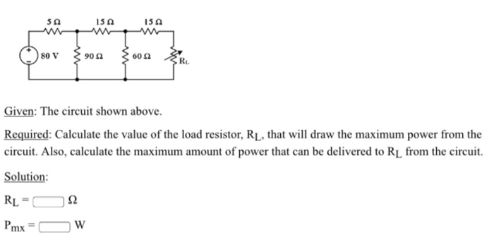 Solved Given: The Circuit Shown Above. Required: Calculate | Chegg.com