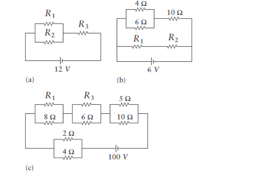 Solved 4Ω 6Ω R 12 V 6V R. 5Ω 6Ω | L--Wv---- 8Ω 10Ω 2Ω 4Ω 100 | Chegg.com