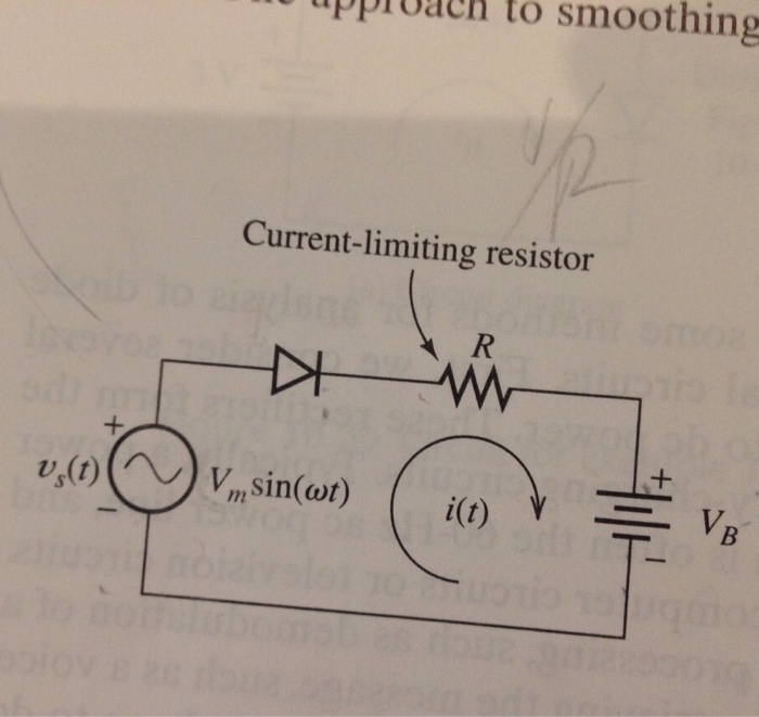 Solved Consider the battery charging a circuit of the fig