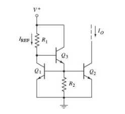 Solved For the current mirror shown below, determine the | Chegg.com