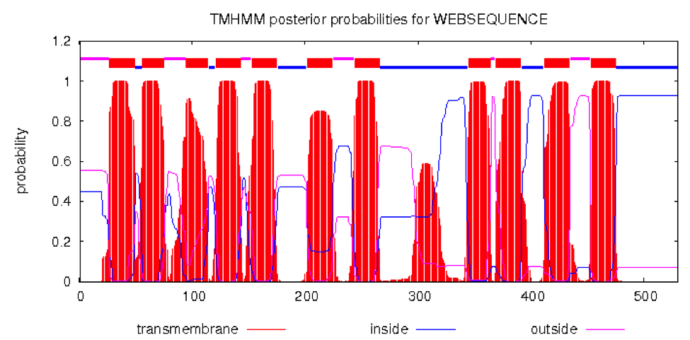 Thmm Graph Based on the output from TMHMM, Explain what figure | Chegg.com