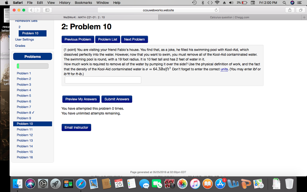 Solved Safari File Edit View History Bookmarks Window Help D | Chegg.com