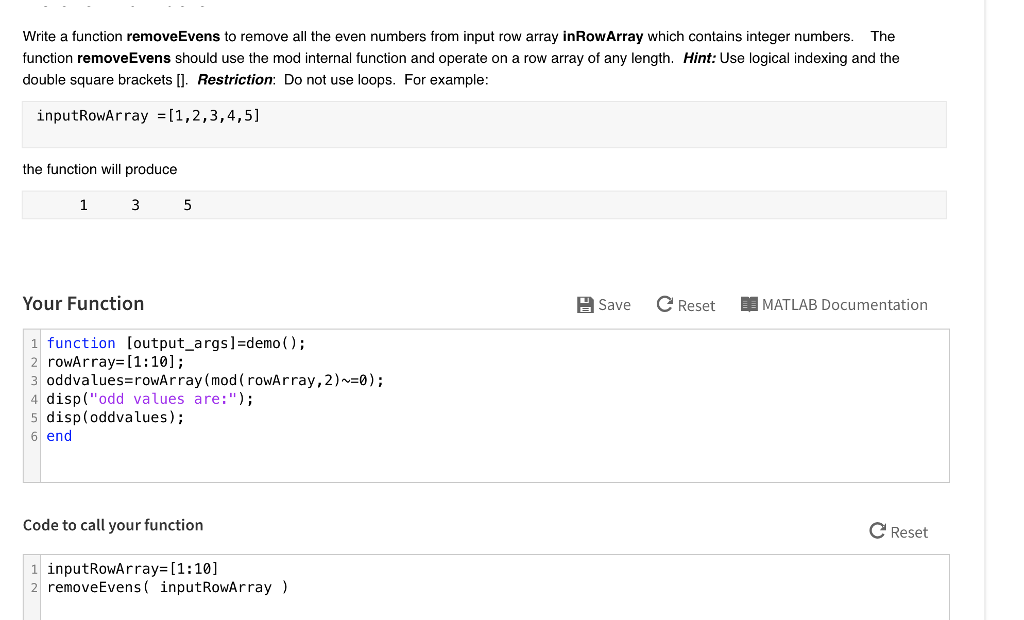 Solved Write a function removeEvens to remove all the even Chegg