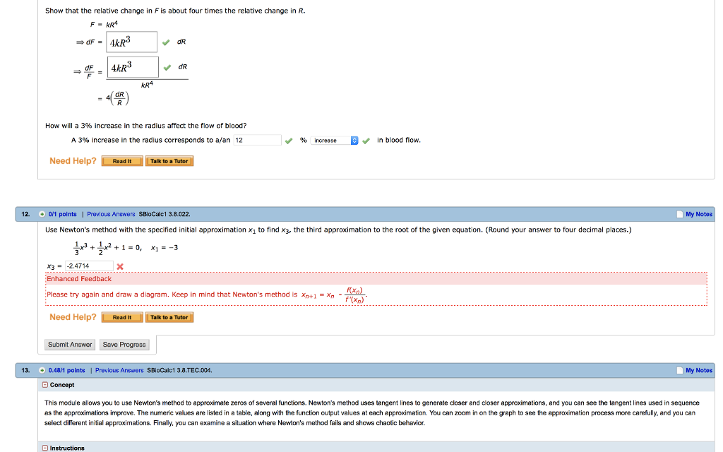 Solved Show that the relative change in F is about four | Chegg.com
