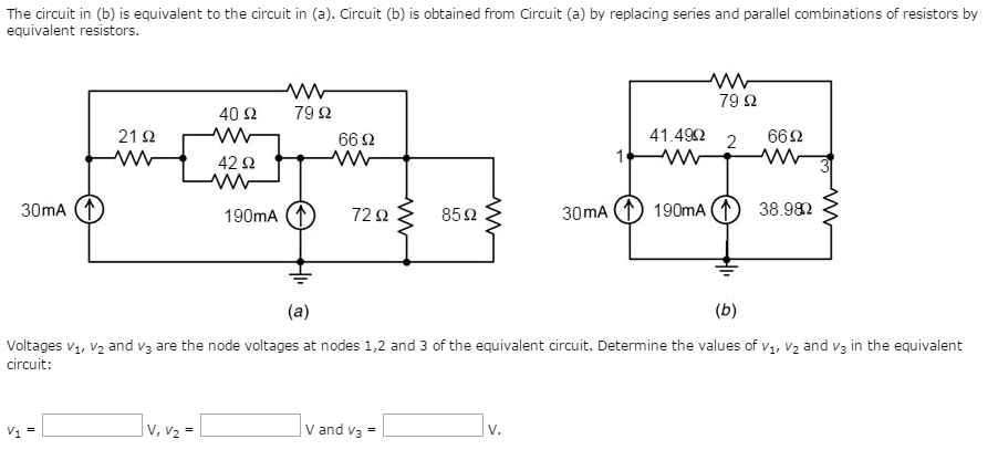 Solved The circuit in (b) is equivalent to the circuit in | Chegg.com