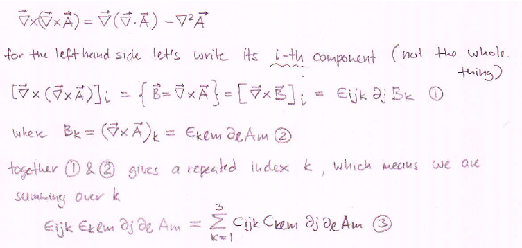 Solved Vector Calculus - Vector Proofs Using Index Notation | Chegg.com