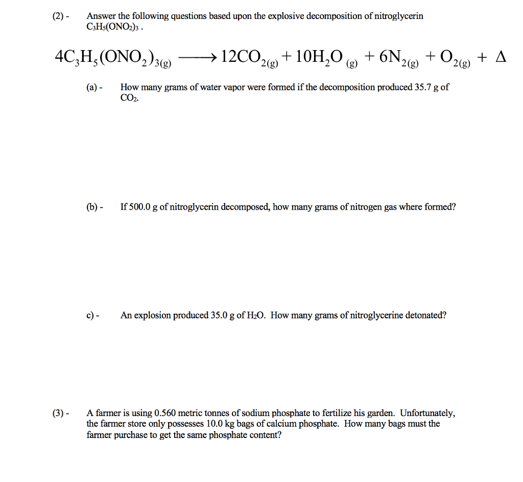 Solved (2) Answer the following questions based upon the | Chegg.com