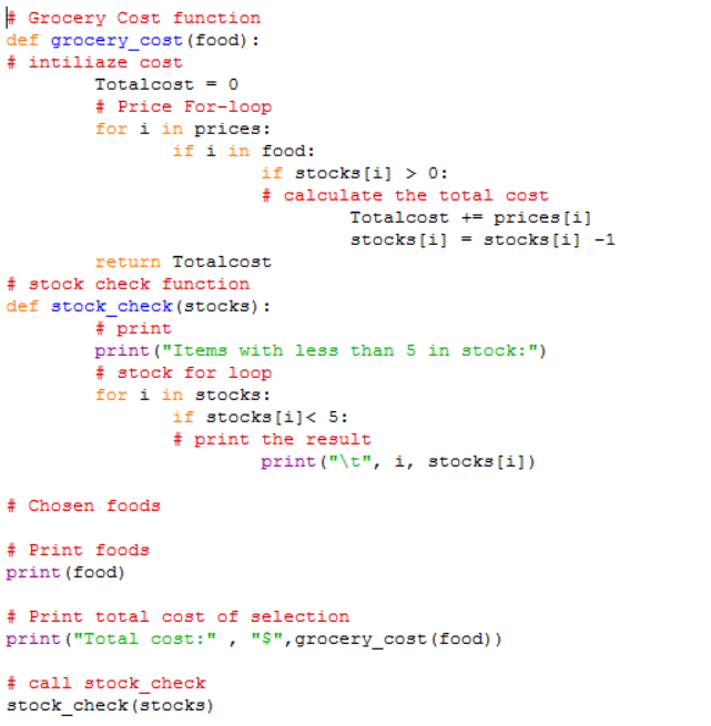 Solved 5. Using your in-class assignment: on-line grocery | Chegg.com