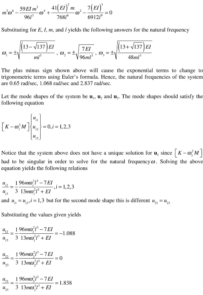 (Solved) - The vibration of a floor in a building containing heavy ...