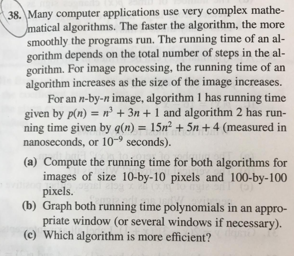 Solved 38. Many computer applications use very complex | Chegg.com