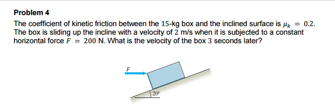Solved The coefficient of kinetic friction between the 15-kg | Chegg.com