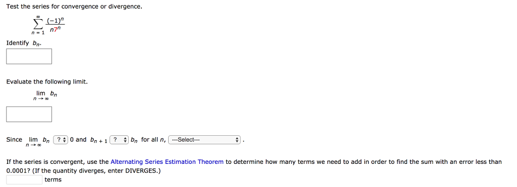 Solved Test The Series For Convergence Or Divergence. | Chegg.com