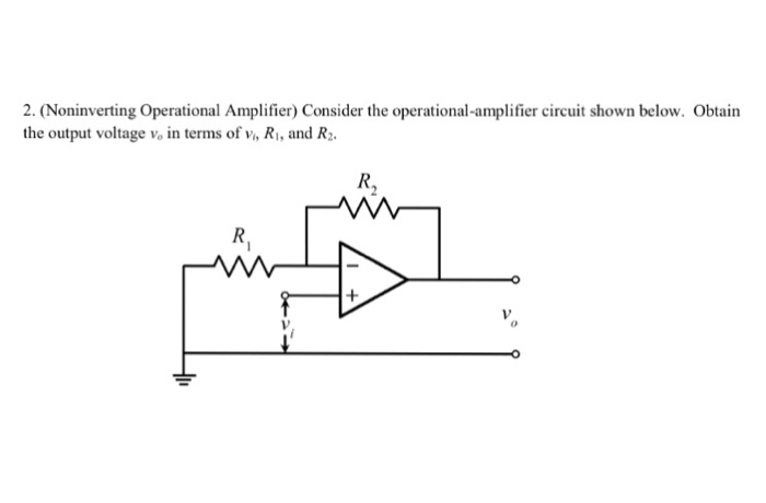 Solved Consider the operational-amplifier circuit shown | Chegg.com