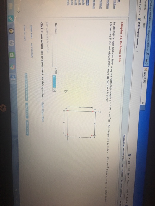 solved-in-the-figure-four-particles-form-a-square-with-edge-chegg