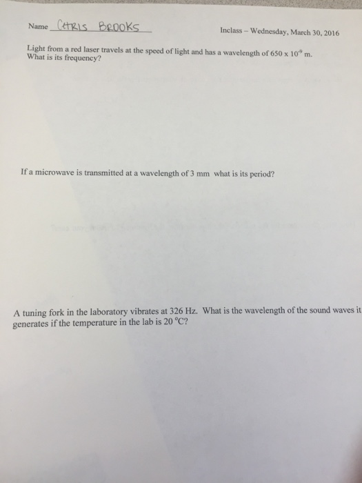 Solved Light from a red laser travels at the speed of light
