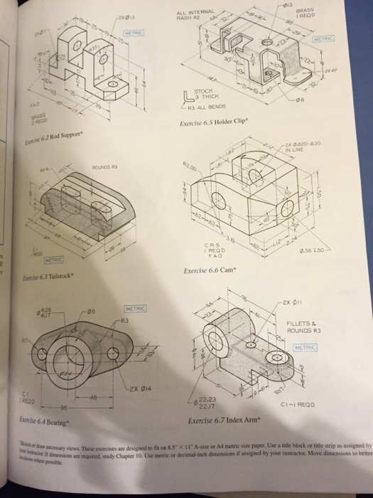 Solved ALL INTERNAL RADII R BRASS I REQD ex 03 STOCK 3 THICK