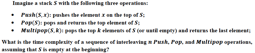 Solved Imagine a stack S with the following three | Chegg.com