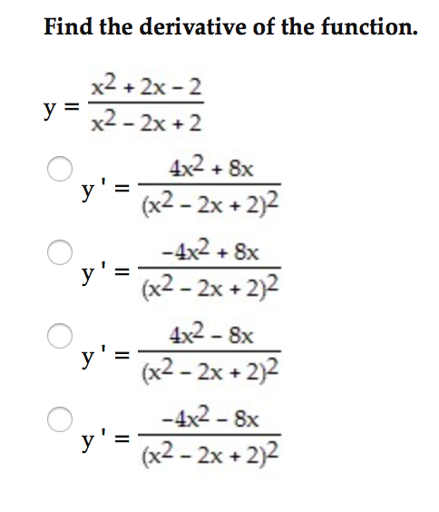 second derivative of x 4 y 2 17