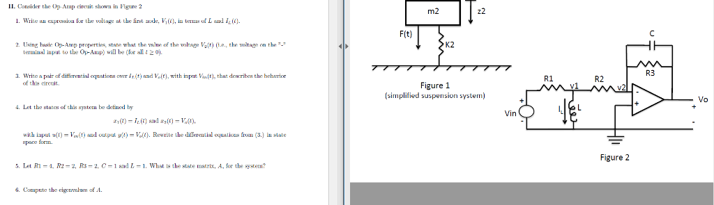 Solved Consider the Op-Amp circuit shown in Figure 2 Write | Chegg.com