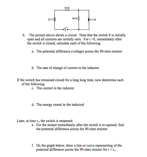 Solved The picture above shows a circuit. Note that the | Chegg.com