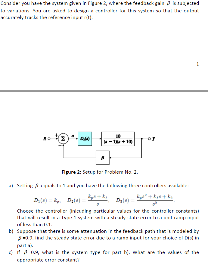 Solved Consider you have the system given in Figure 2, where | Chegg.com
