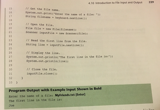 Solved Code Listing 4-18 (Read FirstLine. class Javay import | Chegg.com