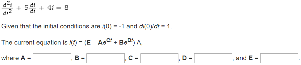 Solved Solve the following differential equation subject to | Chegg.com